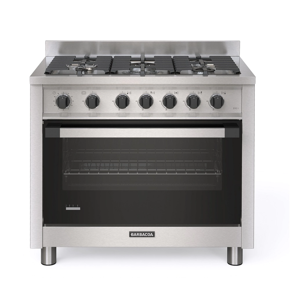 Cocina Barbacoa B90T Acero 5 Hornallas  