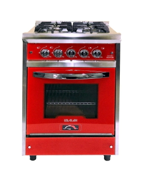 Cocina Usman Red Wine 55cm  Puerta Vidrio  