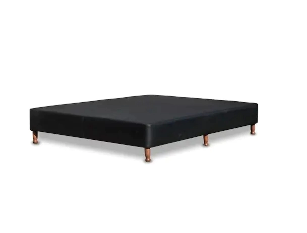 Base Ecocuero 080x200 Negro  