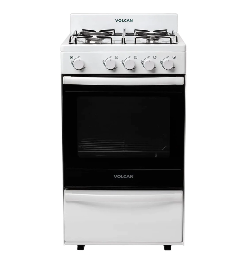 Cocina Volcan 87144VM  50cm  Blanca Multigas 