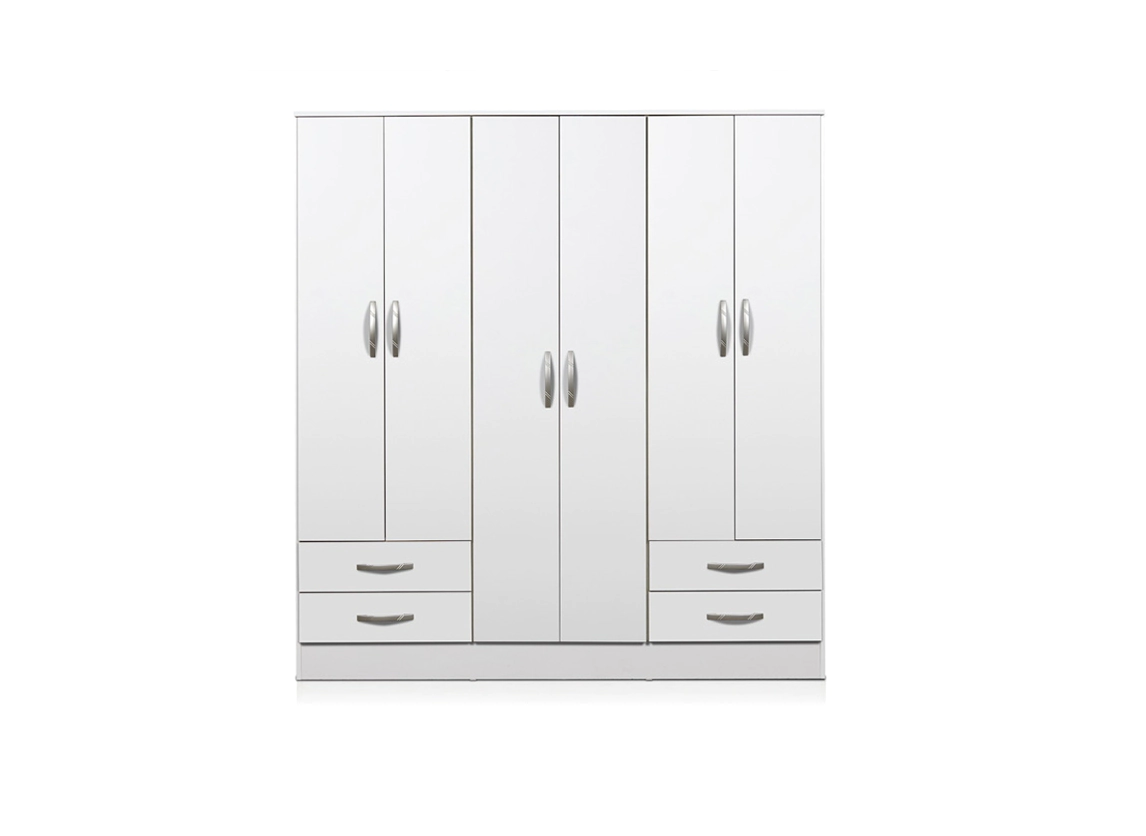 Placard Ricchezze Tana Eco 6P Nevada Ancho: 169cm 