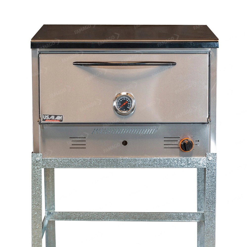 Horno Pizzero Usman H6   Acero 6 Moldes 