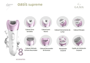 Depiladora Gama Oasis Supreme  USB Luz guía