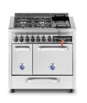 Cocina Usman Win900 Dual Cla. Pta. Ciega 2 Hornos 