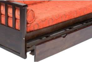Sofa Cama Novo con carro  Madera