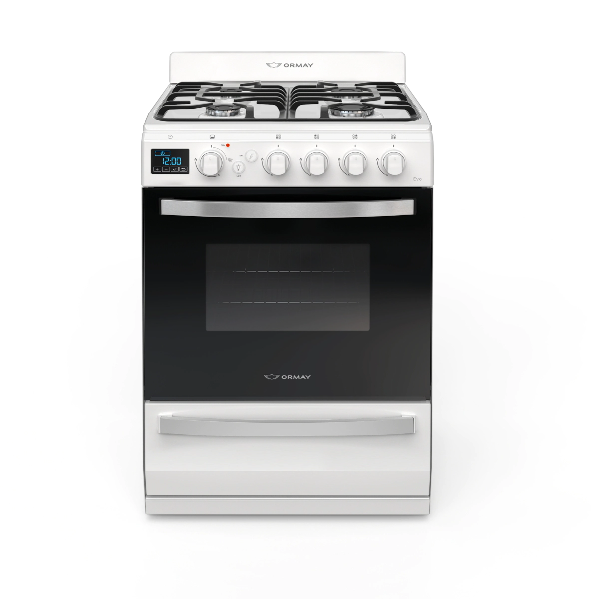 Cocina Ormay Evo Blanca Pirometro Digital 