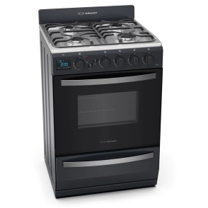 Cocina Ormay Evo Negra Pirometro Digital