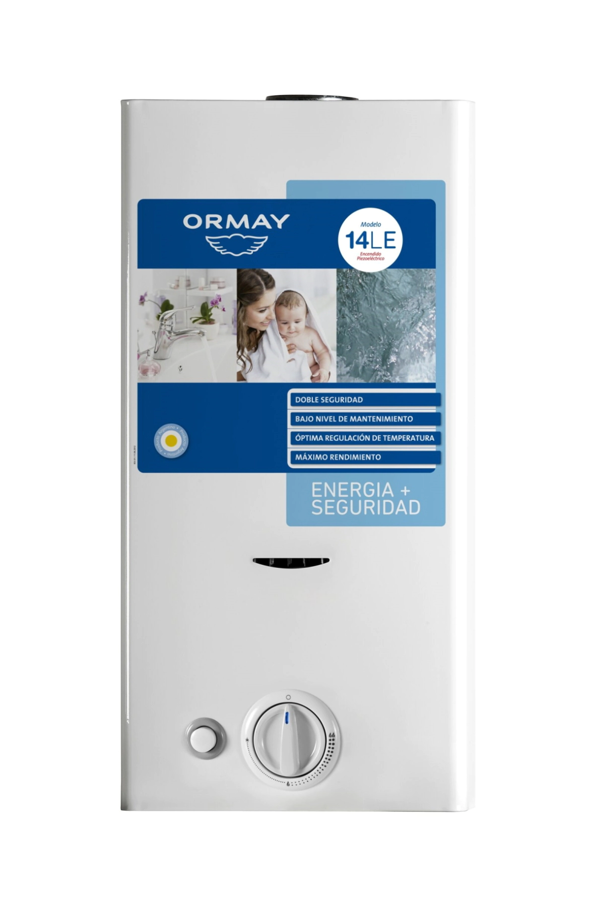 Calefon Ormay 14L GN Con Sensor Oxigeno 