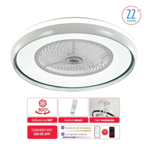 Ventilador de Techo Liliana VTHBOX24 Con Luz