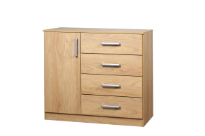 Comoda Ricchezze Imperio  4 Caj. 1 Pt. Hickory 