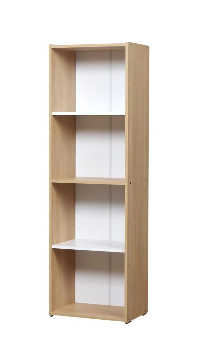 Biblioteca Ricchezze 4 Esp  Mesina Hickory/Blanc 