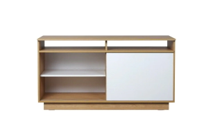 Mesa Tv Ricchezze 1,30 Mts.  Mesina Hickory/Blan
