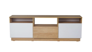 Mesa TV Ricchezze Mesina Mundial Hickory/Bco. 