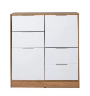 Comoda Ricchezze Murano Hickory Blanco