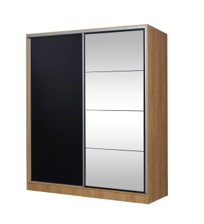 Placard Ricchezze Murano 1,80 Corr. Hickory/N c/Es 