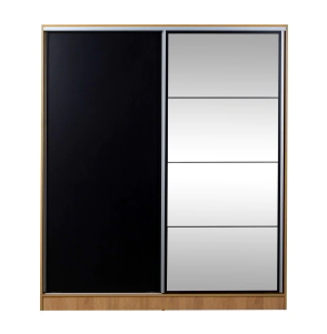 Placard Ricchezze Murano 1,80 Corr. Hickory/N c/Es