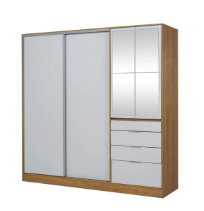 Placard Ricchezze Murano 4P 4C Hickory/B c/Es 