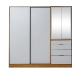 Placard Ricchezze Murano 4P 4C Hickory/B c/Es