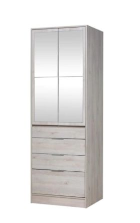 Placard Ricchezze Murano 2P  4C Pino Blanco c/Esp 