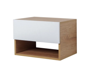 Mesa de Luz Ricchezze Murano Flotante Hickory/Bco 