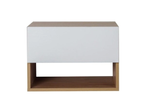 Mesa de Luz Ricchezze Murano Flotante Hickory/Bco