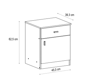 Mesa De Luz Ricchezze Pluspack  1 C 1P  Caffé