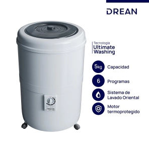 Lavarropas Drean Redondo 5Kg - 6 Prog. LRDR56SB
