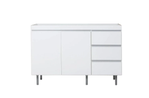 Bajo Mesada 1,20 Ricchezze Arco Blanco Aluminio----