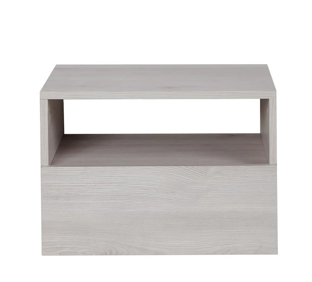 Mesa De Luz Ricchezze Murano Flotante Pino Blanco  