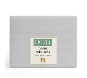 Sabanas Hotel King Size 300 Hilos Gris 100% Alg. 
