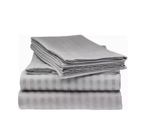 Sabanas Hotel King Size 300 Hilos Gris 100% Alg.