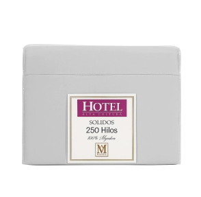 Sabanas Hotel King Size 250 Hilos Gris 100% Alg. 