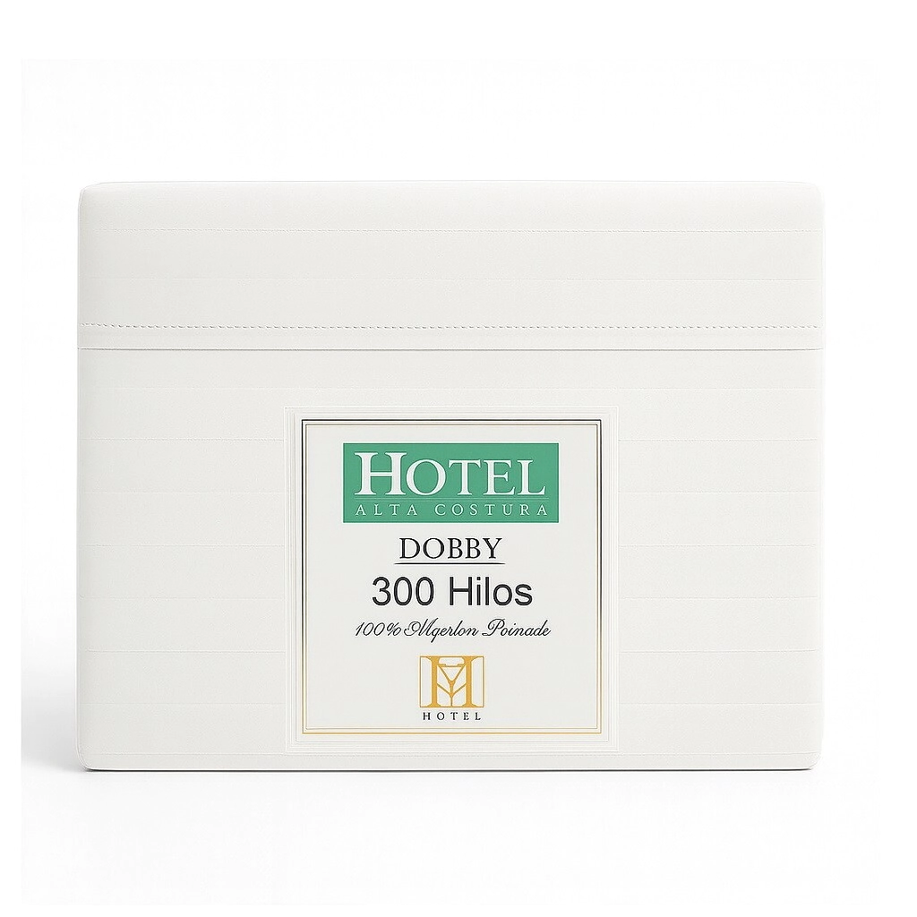 Sabanas Hotel King Size 300 Hilos Blanca 100% Alg. 