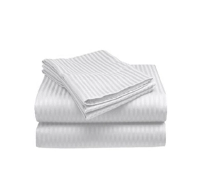 Sabanas Hotel King Size 300 Hilos Blanca 100% Alg.