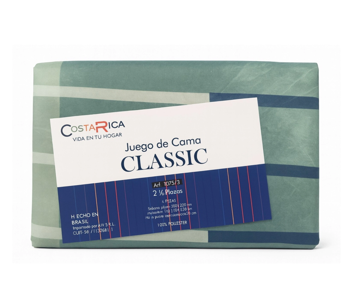 Sabanas 2 Costa Rica Microfibra 80Grs Geom. Verde 