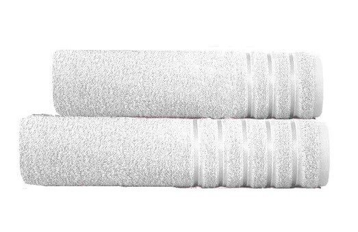 Juego de Toalla y Toall�n Teka Confort 450 gramos Blanco 