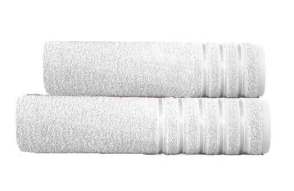 Juego de Toalla y Toallón Teka Confort 450 gramos Blanco 