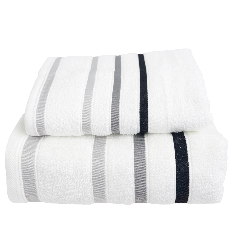 Juego de Toalla y Toalln Teka Lumiere 520 gramos Blanco 