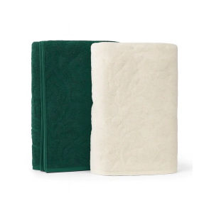 Juego de Toalla y Toall&oacute;n Teka Solare 500g Verde