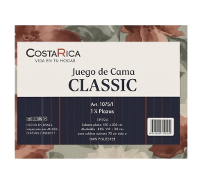 Sabanas 1½ Costa Rica Microfibra 80Grs Rosas 