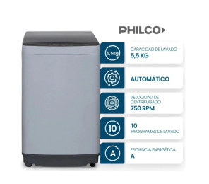 Lavarropas Philco PHCS07B 5.5kg 750 Rpm