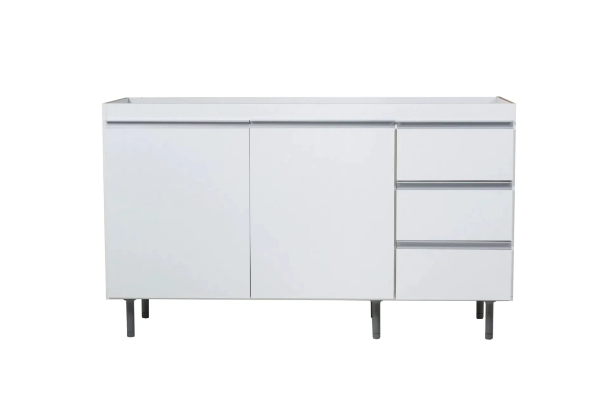 Bajo Mesada 1,40 Ricchezze Arco Blanco Aluminio