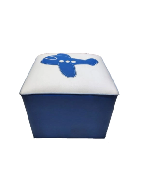 Butaca Cubo Mezanek Infantil  Con Bordado 