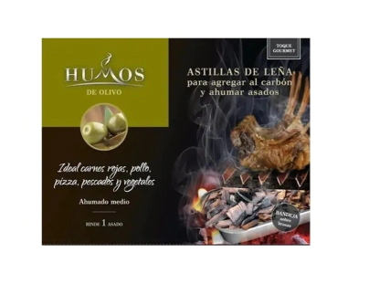 Astillas para Ahumar Humos  Olivo 140Gr