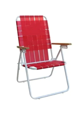 Reposera Eclipse 255 Rojo 7/8  - 4 Posiciones