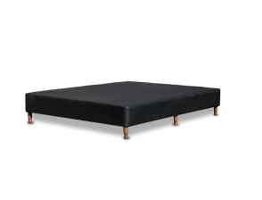 Base Ecocuero 090x190 Negro  