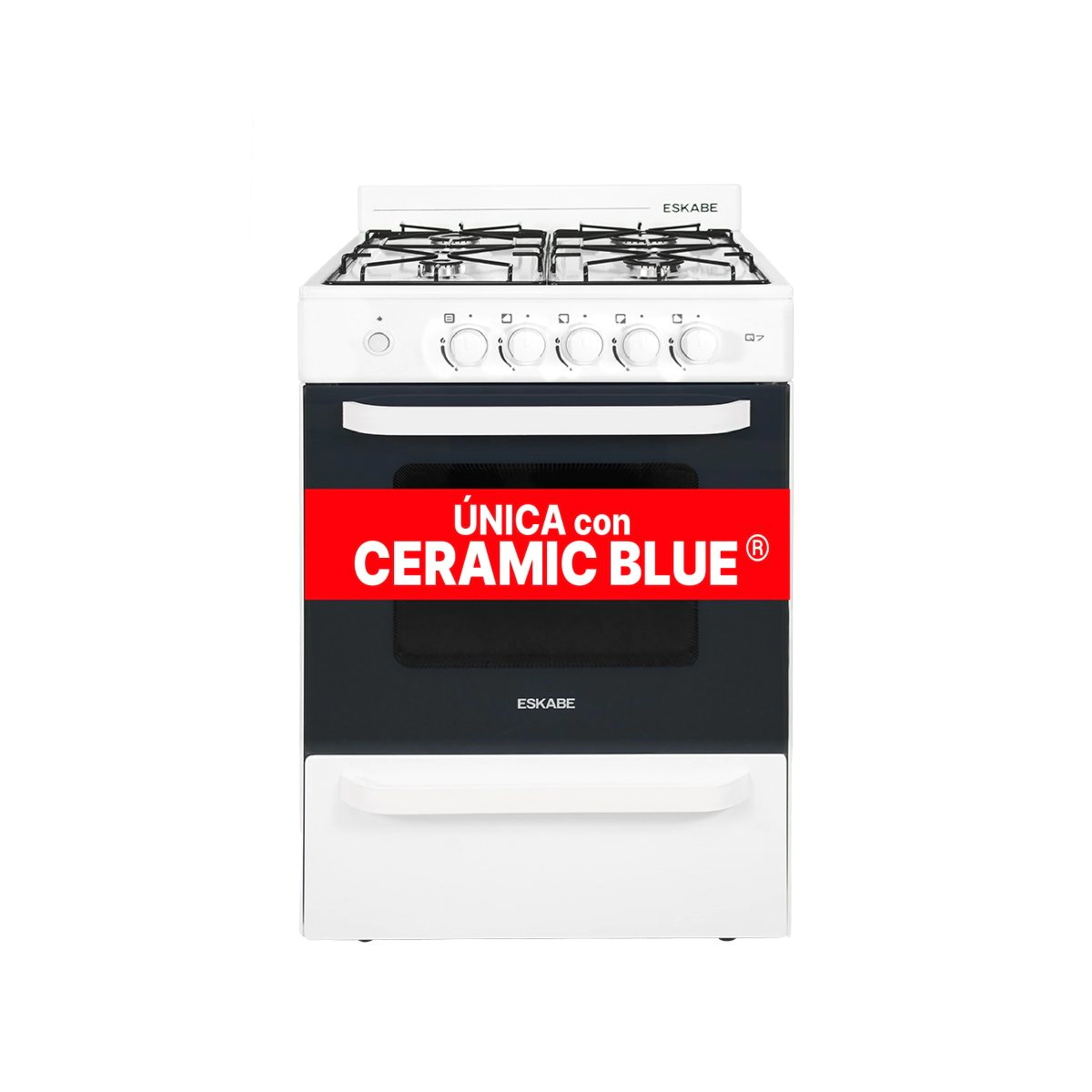 Cocina Eskabe Q7 BG  57cm Multigas  - Blanca 